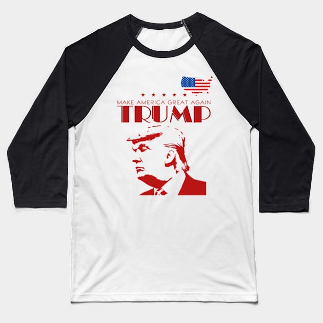 Donald Trump for President Make America Great Again T Shirt Baseball T-Shirt by Spring_C